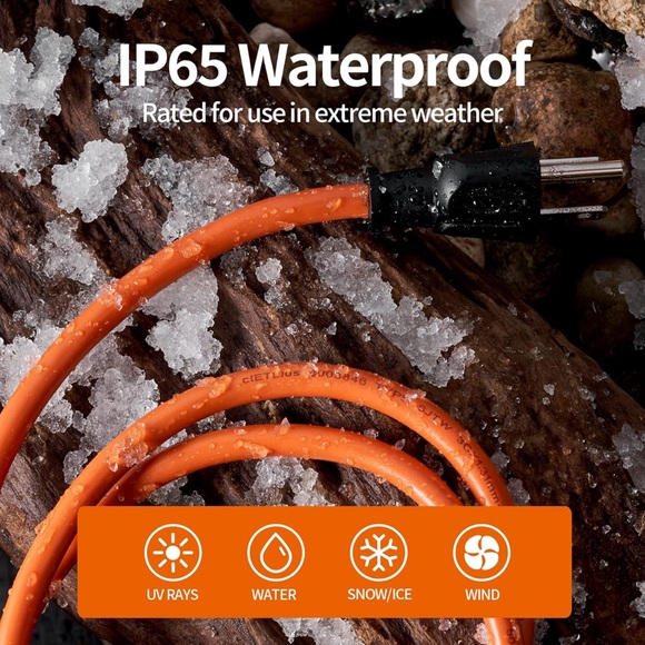 15ft 16AWG Outdoor Extension Cord, Indoor/Outdoor 15-Foot SJTW 16/3 Gauge Extens - Picture 4 of 8